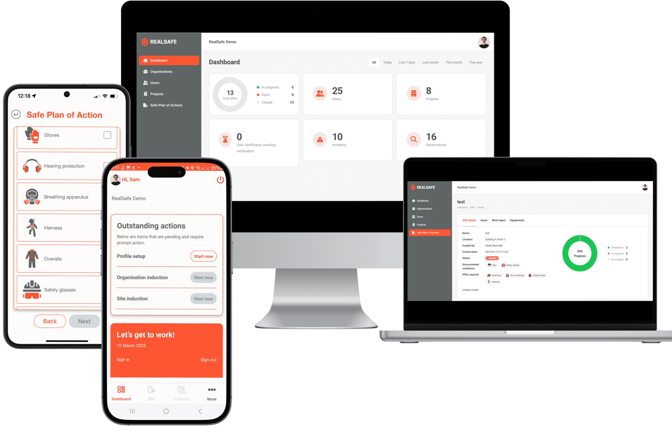 RealSafe mobile EHS software features