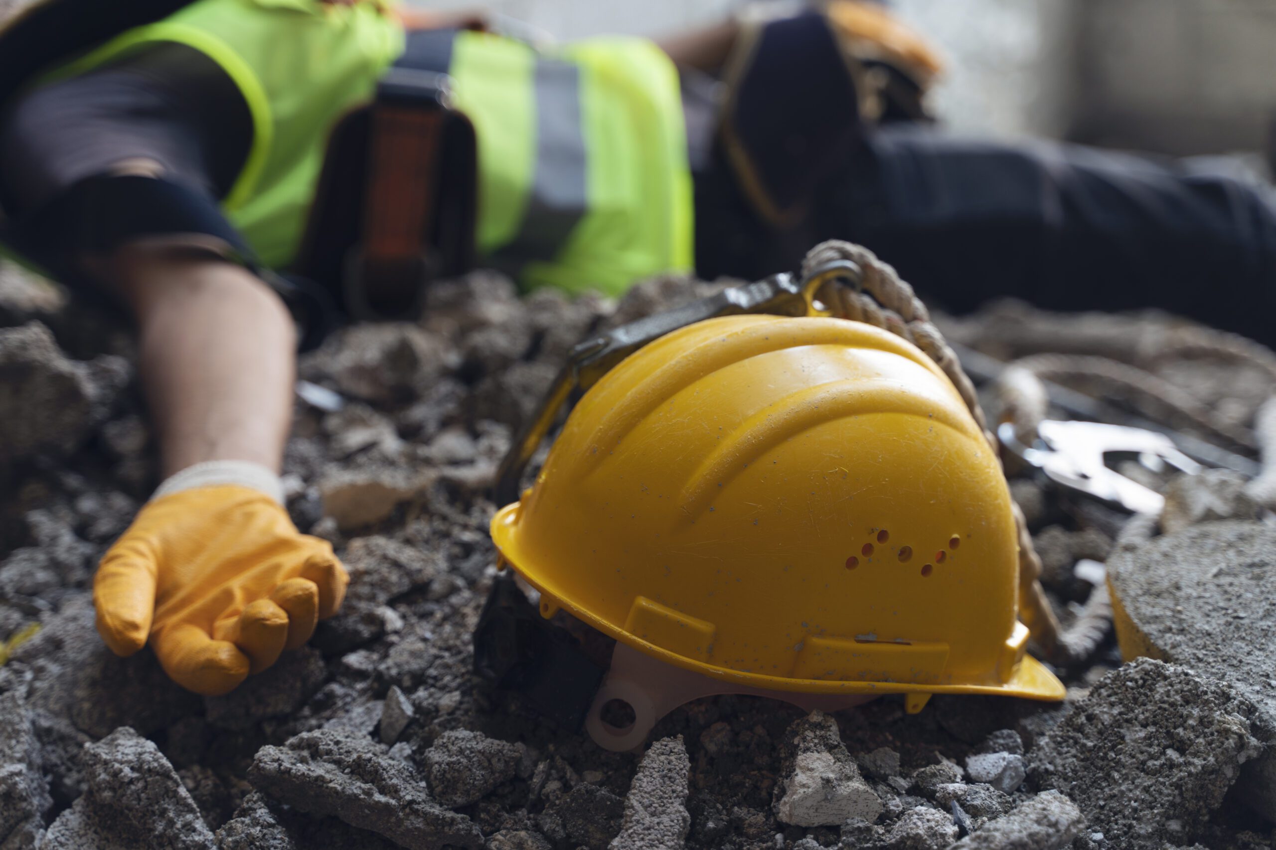 Accident investigation on a construction site